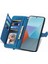 Xiaomi Redmi Note 13 Pro 5g Kılıf Çiçek Desenli Çanta Pu Deri Telefon Kapağı-Mavi (Yurt Dışından) 3