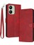 Xiaomi Redmi 13C 4g/5g Kılıf Tpu+Pu Deri Standlı Telefon Kılıfı, Bilek Kayışı-Kırmızı (Yurt Dışından) 1