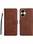 Realme C55 4g Yüksek Kalite Deri Klasik Düz Renk Için Flip Case (Yurt Dışından) 4