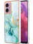 Motorola Moto G24 4G/G04 4g Ince Tpu Mermer Desen Koruma (Yurt Dışından) 1
