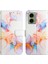 Motorola Moto G24 4G/G04 4g Pu Deri Kickstand Cüzdan Mermer Için Kılıf (Yurt Dışından) 1