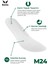 Konforlu Ayakkabı Tabanlığı, Rahat Memory Foam Hafızalı Topuk Dikeni Iç Tabanlık Kemer Destekli Taban - M24 Beyaz 2
