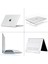 MacBook Air 13.6" M3 / M4 A3113 / A3240 Uyumlu Kılıf Koruyucu Kapak Parlak Şeffaf Tasarım Hava Kanallı 3