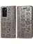 Huawei P40 Flip Kapak Için Kılıf Darbeye Deri Kılıf Karikatür Hayvanlar (Yurt Dışından) 1