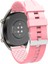 Amazfit Pace 2 Stratos ile Uyumlu Kordon Oyuk Desenli Tokalı Silikon Kayış 1