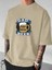 Erkek Bira Babası Dad Beer Baskılı Bisiklet Yaka Salaş Oversize Boyfriend Siyah, Beyaz, Bej, Mavi T-Shirt 1
