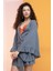%100 Pamuk Volanlı Kuşaklı Kimono 2