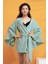 %100 Pamuk Volanlı Kuşaklı Kimono 1