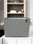 Siyah Çizgili Çok Amaçlı Dolap Içi Oyuncak Saklama Kutusu Sepeti Organizer 27X37X25 2
