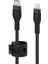 Belkin Boostcharge Pro Flex Örgülü USB Tip C - Lightning Kablosu (2m/6,6 Ft), Mfi Sertifikalı 20W Hızlı Şarj 1