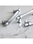 Hisar Krom Renk Metal Kulp 224 mm Tırtıklı Desen Mobilya Mutfak Çekmece Dolabı Dolap Kulpları Kulbu 4