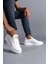 Hippo Bağcıksız Cilt Erkek Günlük Sneaker Ayakkabı Bt Beyaz 1