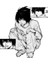 L Lawliet Glitched Manga Panel Tablo Ahşap Poster Dekoratif 1