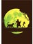 Jungle Moonwalk Tablo Ahşap Poster Dekoratif 1