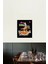 Tacos ve Gökkuşağı ile Pizza Üzerinde Dinozor Üzerinde Galaxy Göz Kedi Tablo Ahşap Poster Dekoratif 2