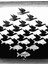 Maurits Cornelis Escher - Gökyüzü ve Su 1 Tablo Ahşap Poster Dekoratif 1