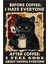 Kahveden Önce Kedi Kahveden Sonra Herkesten Nefret Ediyorum Ahşap Poster 1