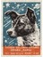 Köpek Laika - Sovyet Uzay Sanatı, Sscb Kibrit Kutusu Tasarımı, 1957 Tablo Ahşap Poster Dekoratif 1