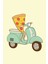 Pizza Teslimi Tablo Ahşap Poster Dekoratif 1