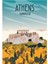 Yunanistan Seyahat Posteri Atina Akropolis Tablo Ahşap Poster Dekoratif 1