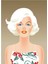 Marilyn Bombshell Tablo Ahşap Poster Dekoratif 1