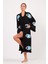 Blue Eye Pamuklu Müslin Kimono Siyah 1