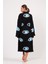 Blue Eye Pamuklu Müslin Kimono Siyah 4