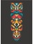 Orman Hayvanları Totem Tablo Ahşap Poster Dekoratif 1