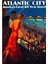 Atlantic City New Jersey Seyahat Tablo Ahşap Poster Dekoratif 1
