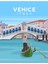 Venedik, Italya - Rialto Köprüsü ve Büyük Kanal Tablo Ahşap Poster Dekoratif 1