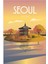 Seul Kore Seyahat Posteri Tablo Ahşap Poster Dekoratif Duvara Yazdırılabilir 1