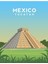 Meksika - Yucatan Yarımadası'ndaki Chichen Itza Tablo Ahşap Poster Dekoratif 1