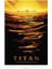 Titan - Exoplanet Travel Bureau, Nasa, Gezegenler Tablo Ahşap Poster Dekoratif 1