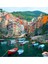 Italya. Cinque Terre Marina Tablo Ahşap Poster Dekoratif 1