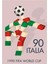 Vintage Dünya Kupası Afişi, Ciao Italia 90 Maskot, Eski Futbol Baskısı Tablo Ahşap Poster Dekoratif 1