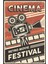 Retro Cinema Poster Tablo Ahşap Poster Dekoratif 1
