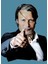 Danish Actor Mads Mikkelsen Pointing At You Tablo Ahşap Poster Dekoratif 1