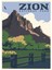 Zion Ulusal Parkı Seyahat Poster Tablo Ahşap Poster Dekoratif 1
