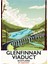 Glenfinnan Viyadüğü Iskoçya Seyahat Afişi. Tablo Ahşap Poster Dekoratif 1