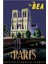 Paris Havayolu Seyahati 1950'LERIN Tablo Ahşap Poster Dekoratifsı 1