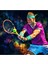 Rafael Nadal, Avustralya Açık 2022'DE Backhand Oynuyor. Vamos Rafa. Tablo Ahşap Poster Dekoratif 1