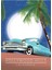 Hollywood Hills California Seyahat Afişi. Tablo Ahşap Poster Dekoratif 1