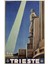 Art Deco Trieste Italyan Seyahat Tablo Ahşap Poster Dekoratif 1