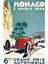 Yarış Afişi, Gran Prix De Monaco 1934, Eski Model Afiş, Araba Afişi Tablo Ahşap Poster Dekoratif 1