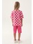 U.s. Polo Assn Lisanslı Plaid Toz Pembe Kız Çocuk Kapri Takım 5