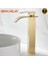 Banyo Çanak Lavabo Bataryası Mat Gold Renk Şelale Model 7 Yıl Garantili Ithal 4