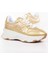 Kadın Logolu Gold Sneaker 1