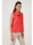 Yakası Volanlı Regular Fit Kolsuz Gömlek Bayan Gömlek 611GO0110 3