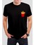 Patates Kızartması Baskılı Siyah Unisex Tişört C365 1
