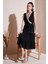 Regular Fit Kruvaze Yaka Midi Elbise Kadın Elbise 6118103 2